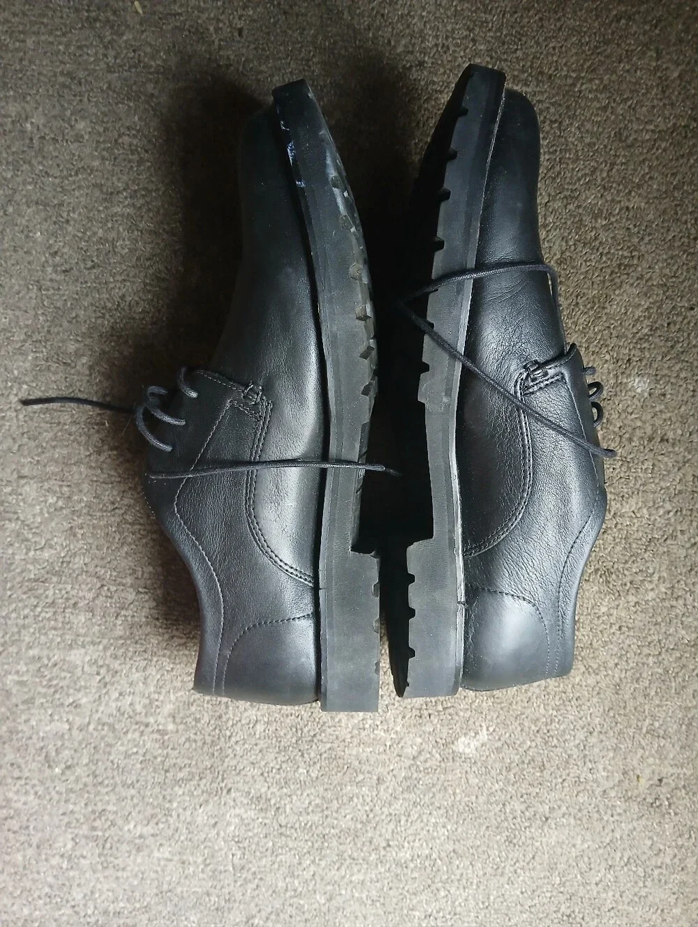 L.L.Bean Men's Black Leather Lace-Up Dress Shoes Size 10.5 D